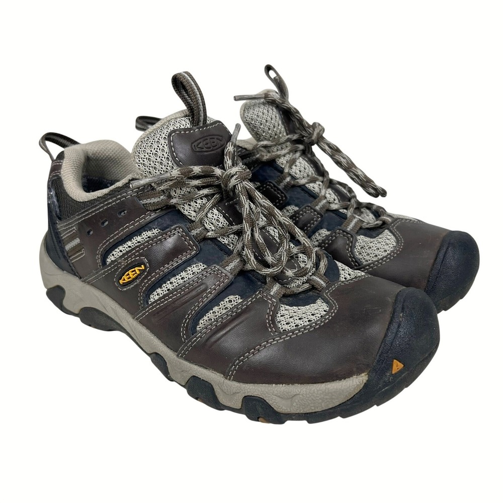 Keen Voyageur Waterproof Hiking Shoes Womens 7.5 Brown Leather 1011547 Low Top